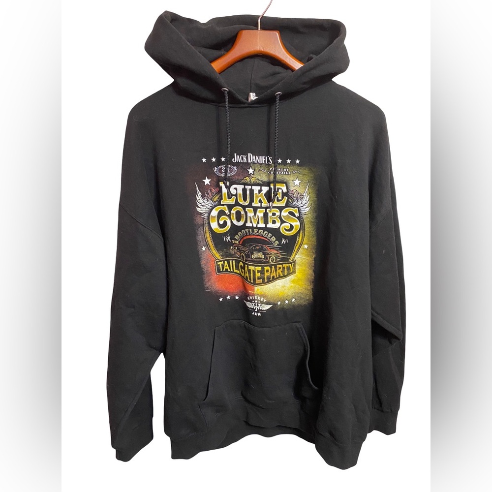 Luke Combs 2023 Country Music World Tour Tailgate Party Pullover Hoodie 2XL